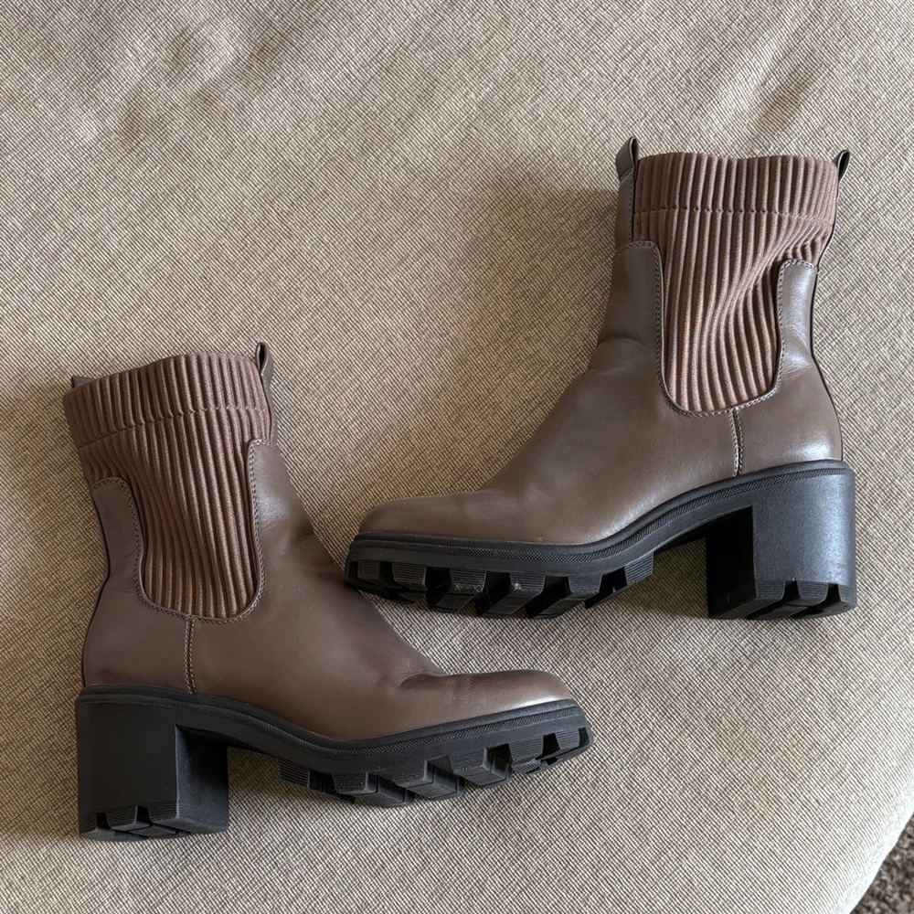 a new day Taupe Heeled Boots